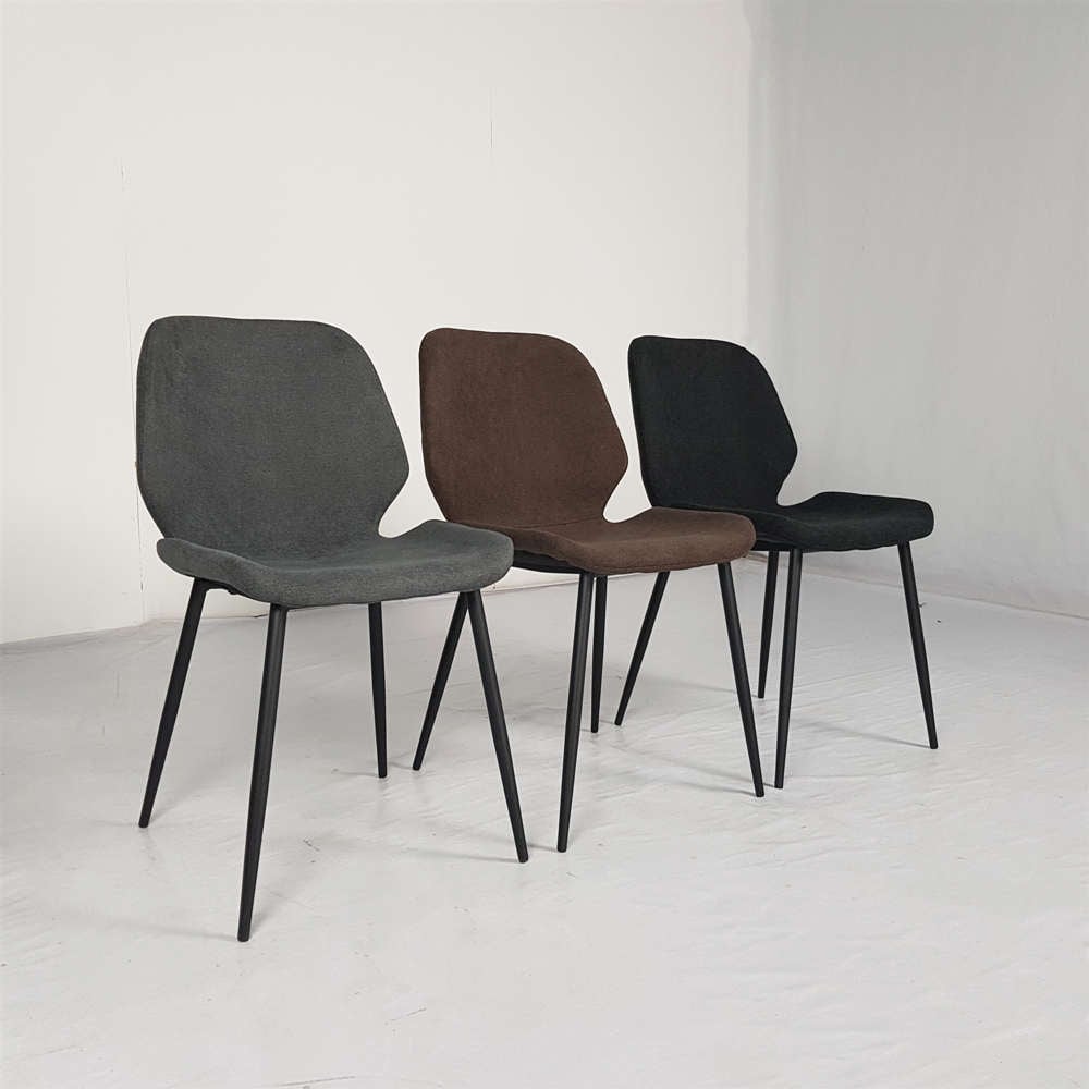 Clearance Item!! Dining Chair with Iron Legs- DC5 (Grey, Brown & Black)