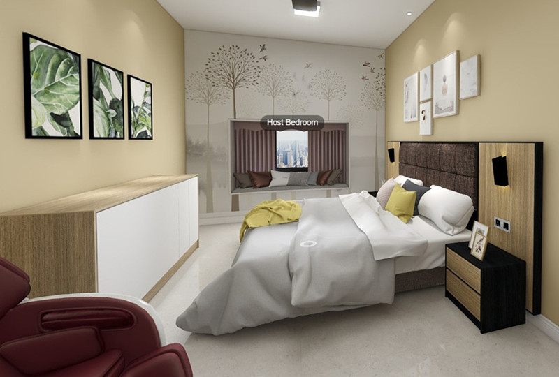 3D design of bedroom