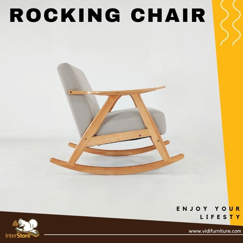 wooden rocking chair