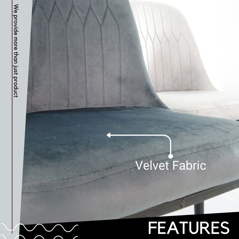 velvet fabric chair