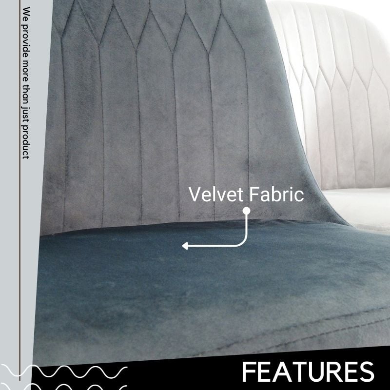 velvet fabric chair