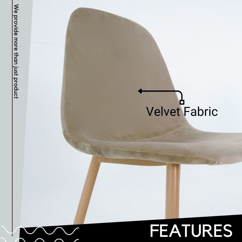 velvet fabric chair