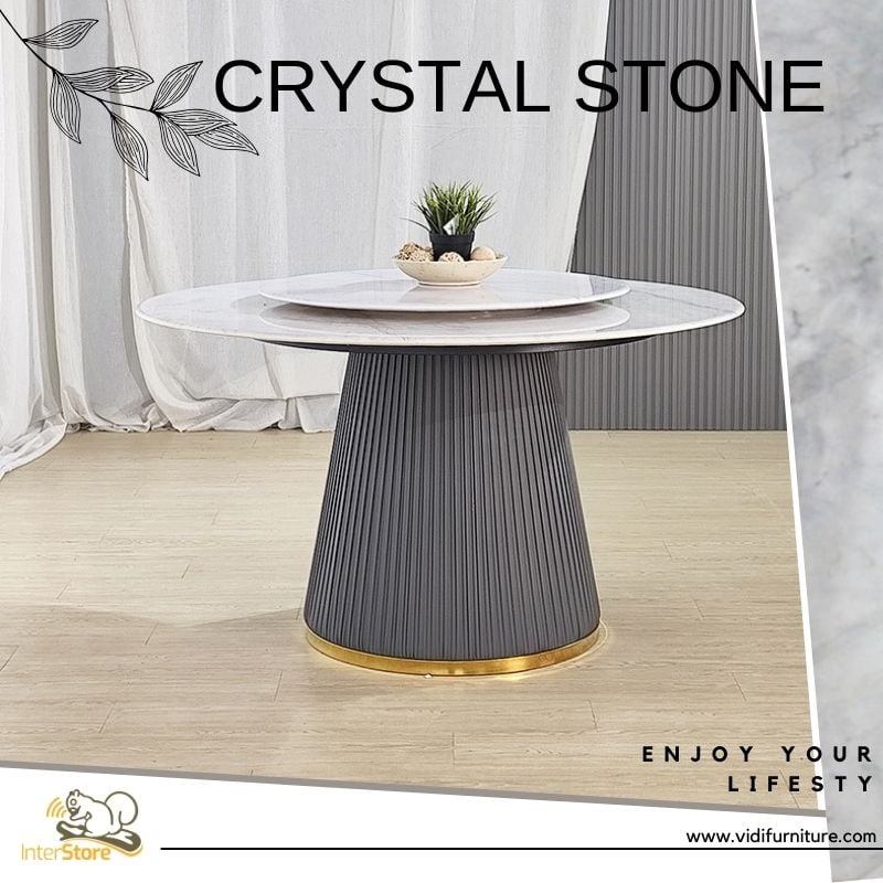 offer crystal stone table
