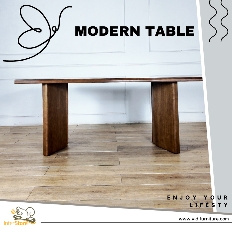 solid wood table