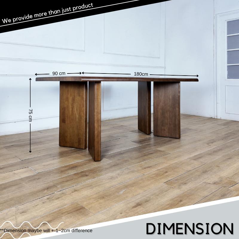 solid wood table